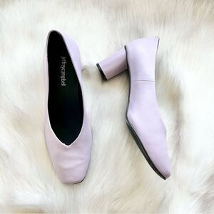 Jeffrey Campbell Simply Leather Pump Heel in Lavender Size 7.5
